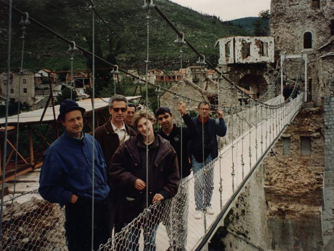 Mostar ponte distrutto 21-5-1995 Alberto Bonifacio con Erri De Luca